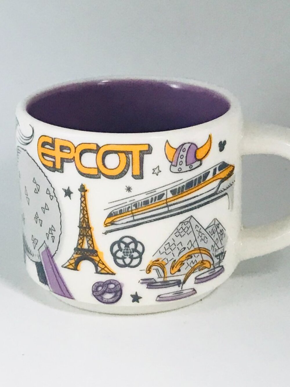 Starbucks Epcot Disney Parks Ornament Mug 2 oz